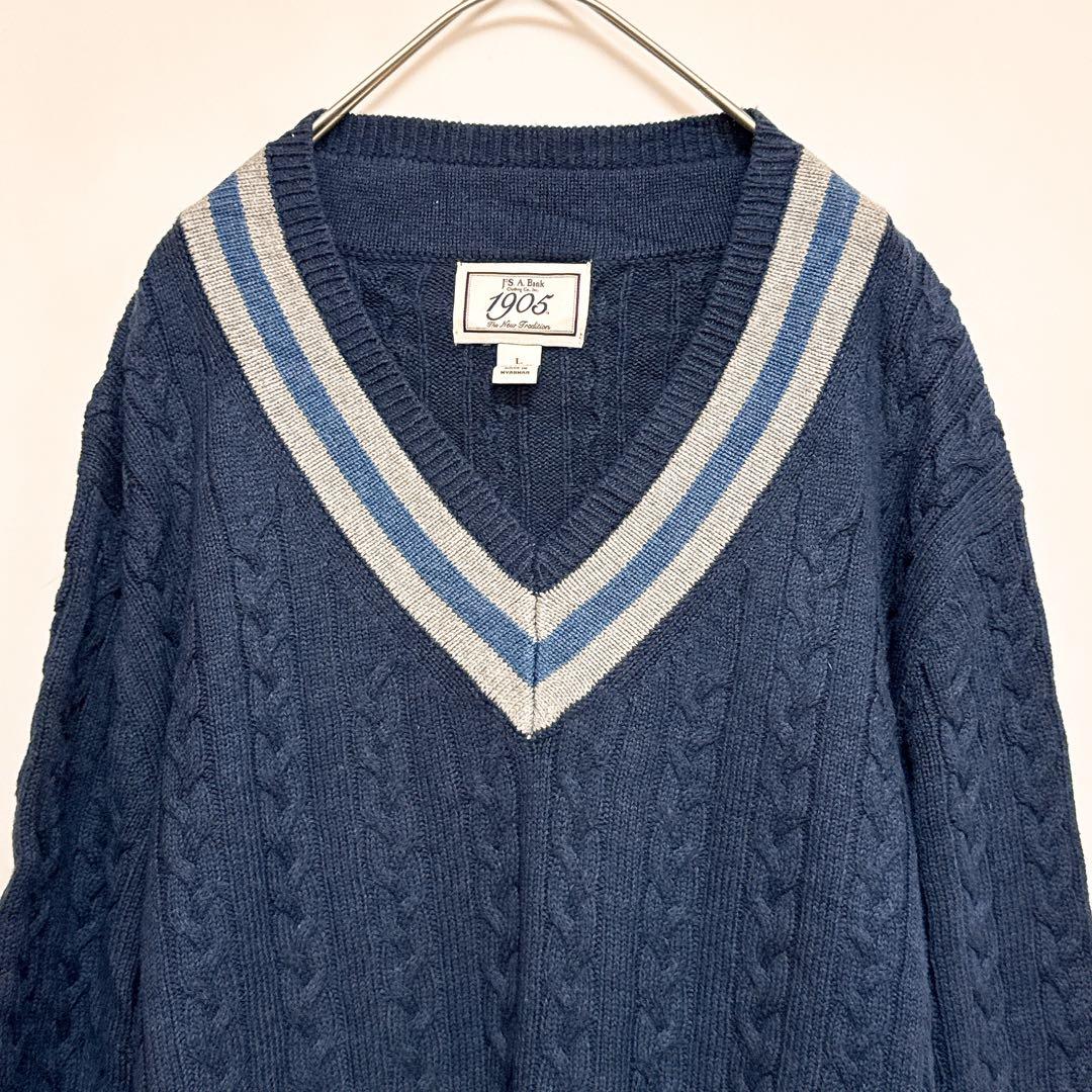 JOS.A.BANK 1905【L】チルデンニット セーター Vネック — image 3