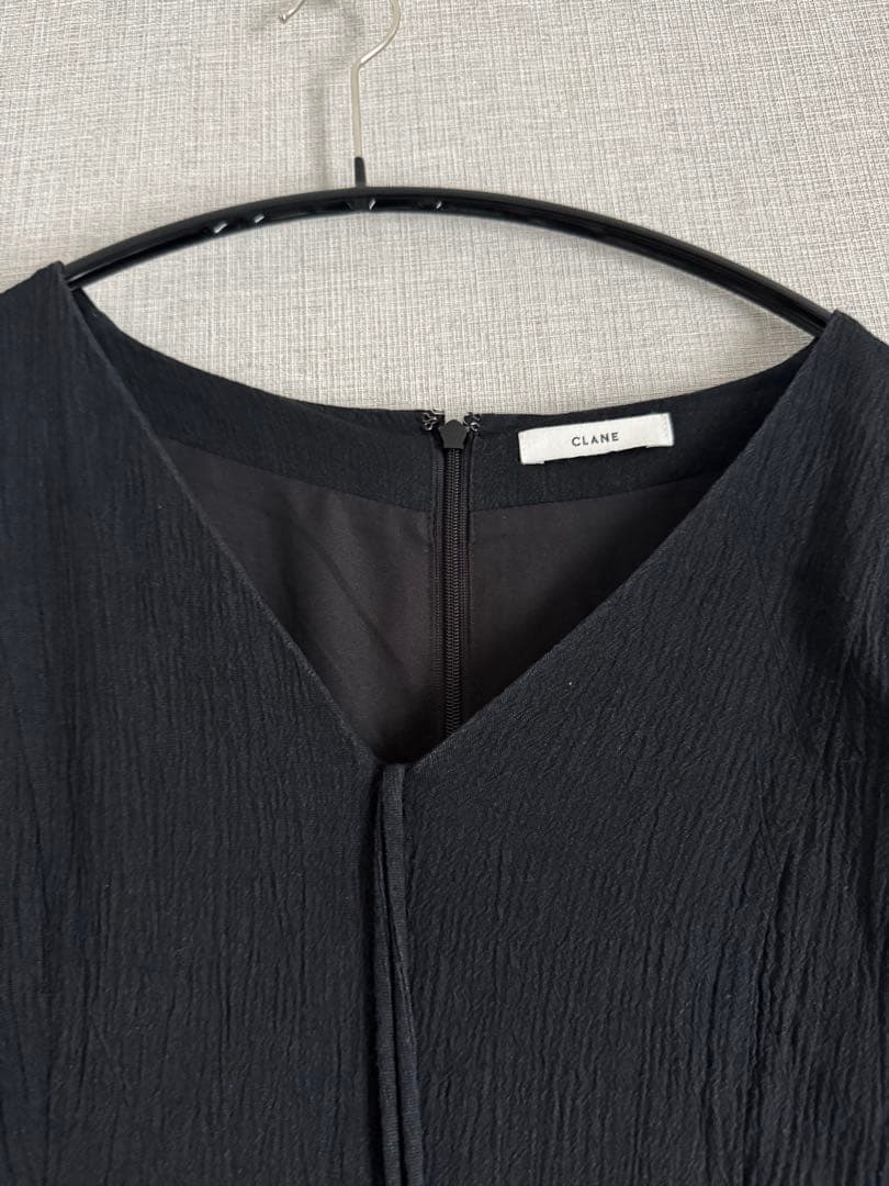 CLANE ブラック 半袖　LADY SHAPE LINE ONE PIECE — image 3