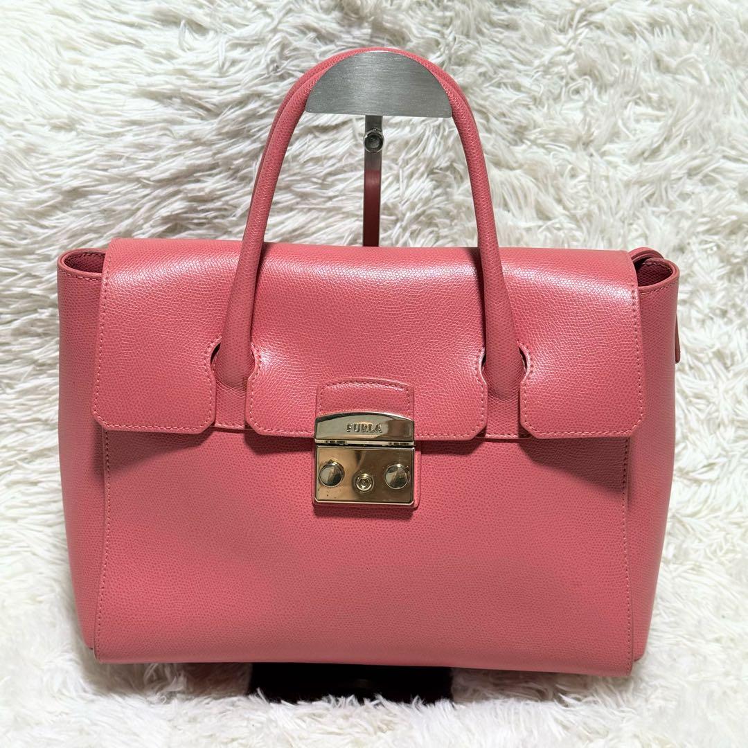 【✨極美品✨】FURLA フルラ メトロポリス 2way バッグ ピンク — image 2