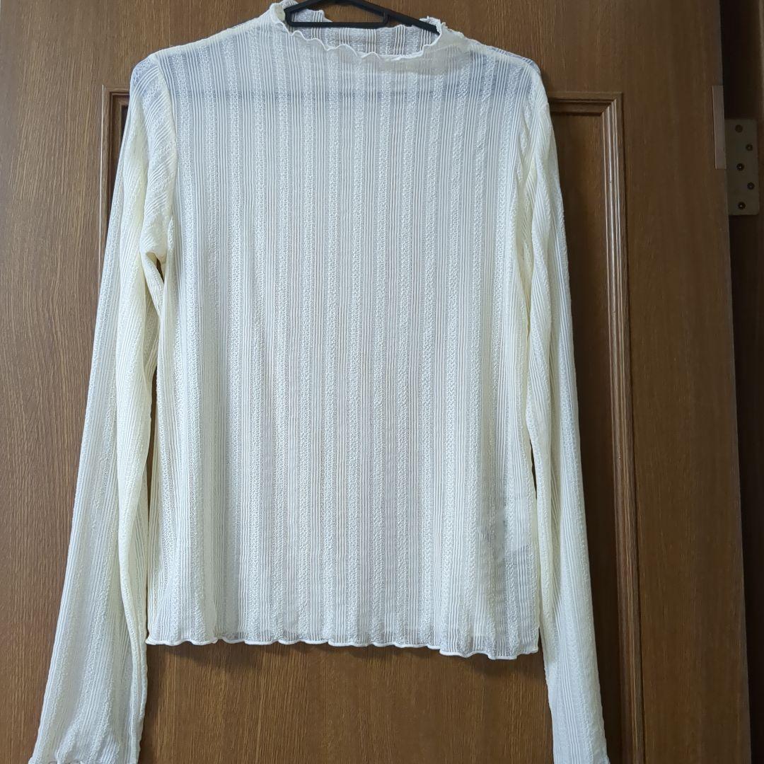 透け感ありメロウリブ長袖2色セット — image 2