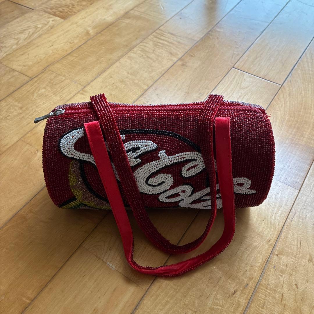 Coca-Cola ビーズポーチ レッド — image 3