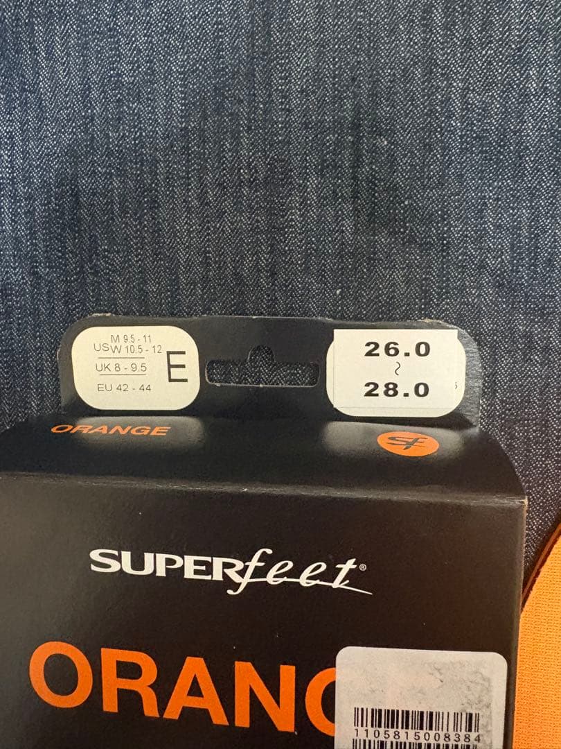 Superfeet ORANGE インソール Eサイズ 26.0-28.0cm — image 2