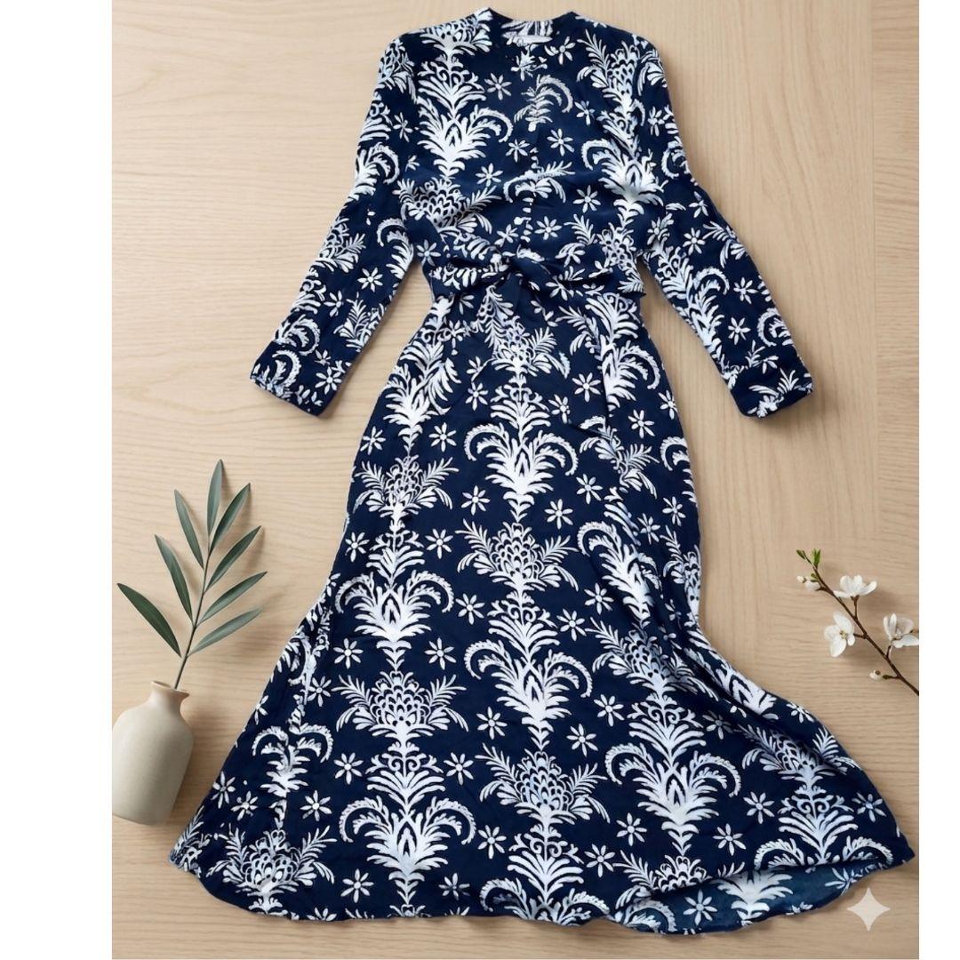【新品未使用】ZARA ボタニカル柄ロングワンピース M 完売品 — image 5