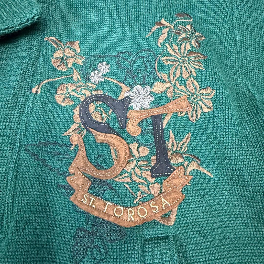 80's ST.TOROSA 昭和レトロ　ショールカラー　肉厚ウールニット — image 5