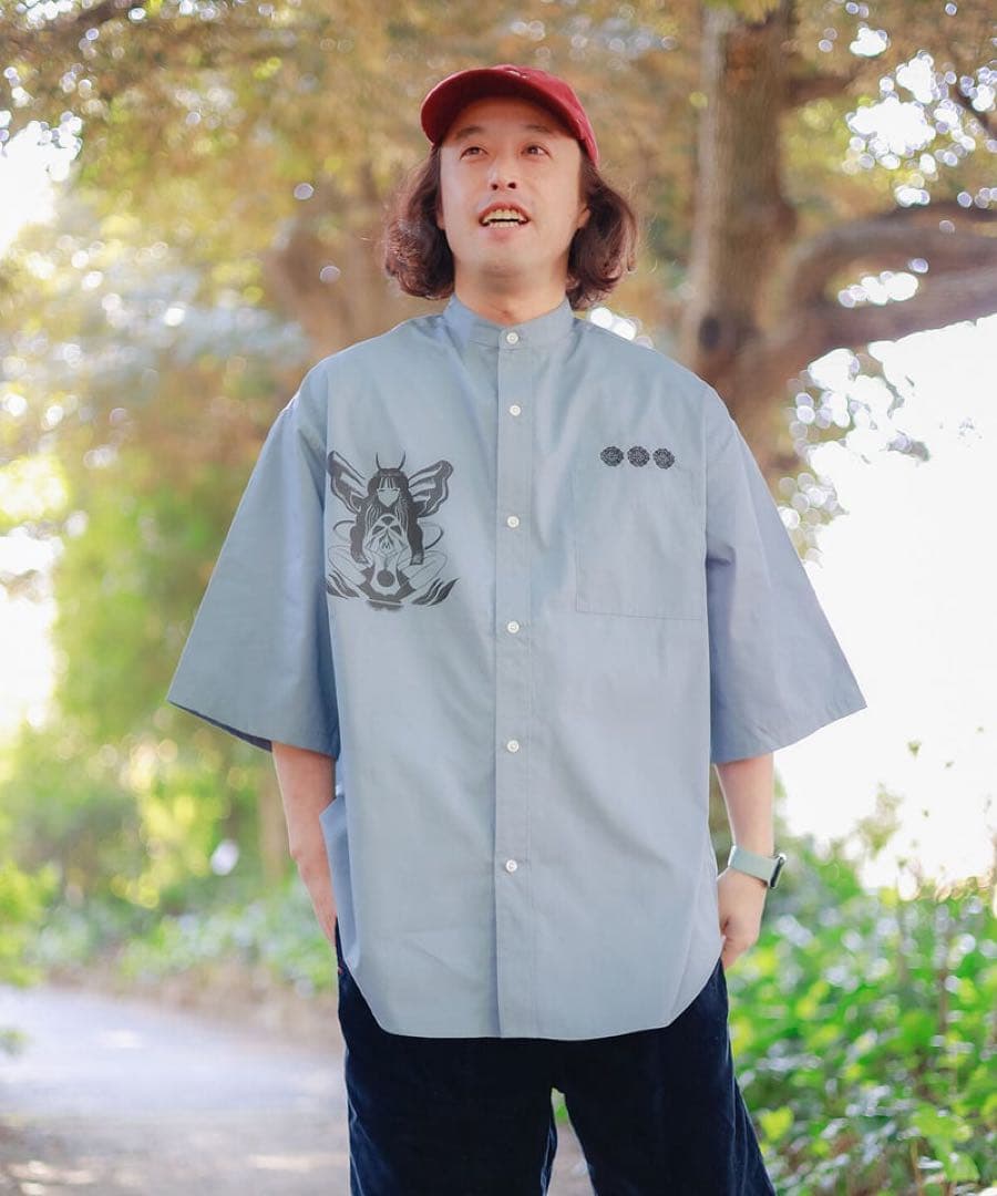 Hatsunex × MERI MAENO オーバーサイズ刺繍シャツ — image 3