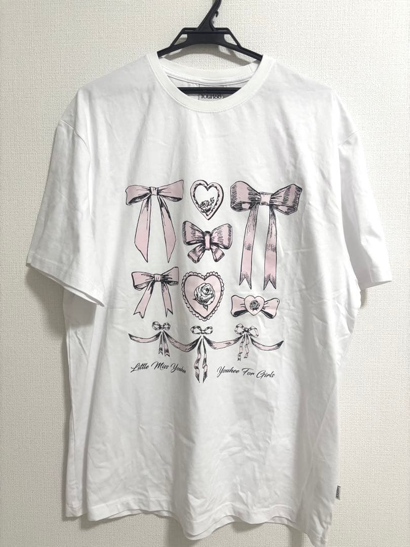 Youhee RIBBON GRAPHIC T-SHIRT_WHITE — image 2