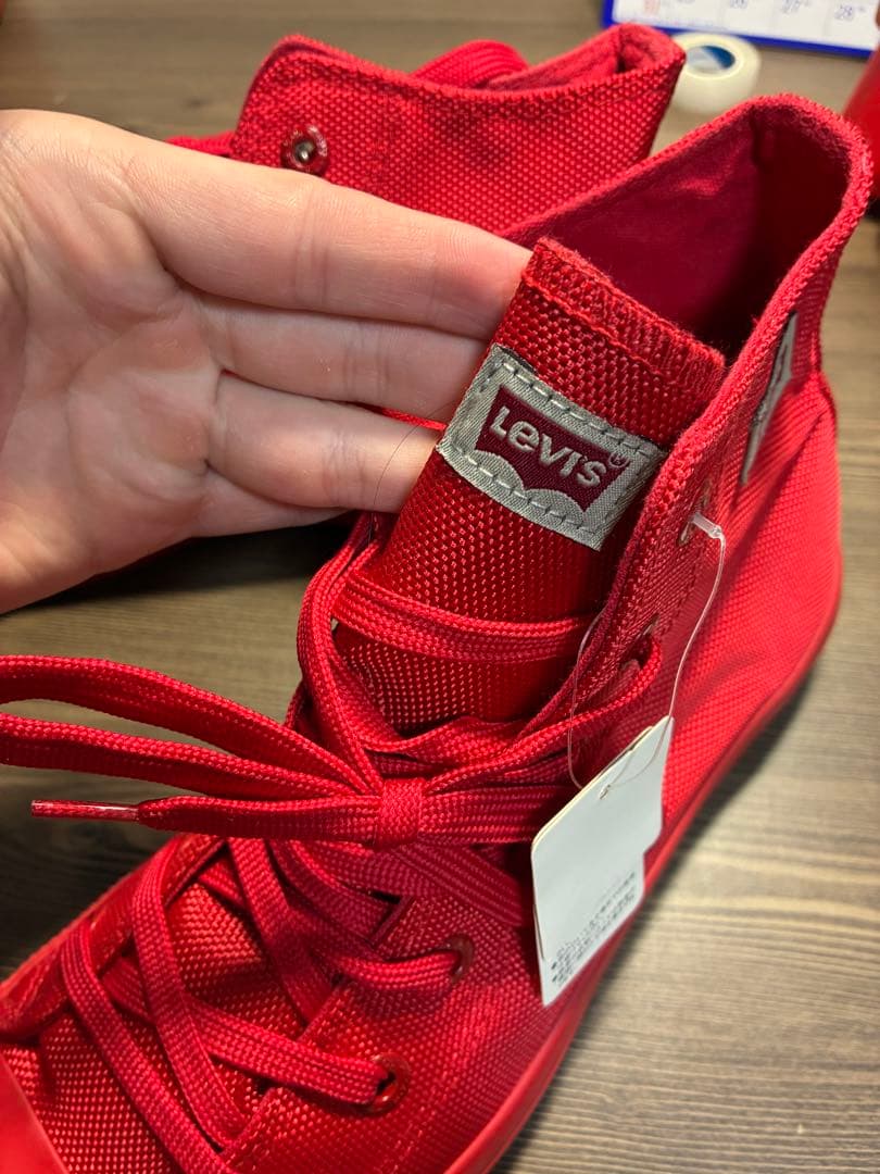 Levi's ハイカットスニーカー レッド 26.5cm — image 2