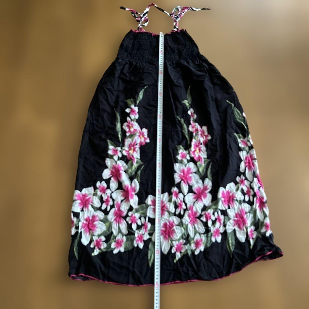 Favant Hawaii 花柄 キャミワンピース ブラック — image 2
