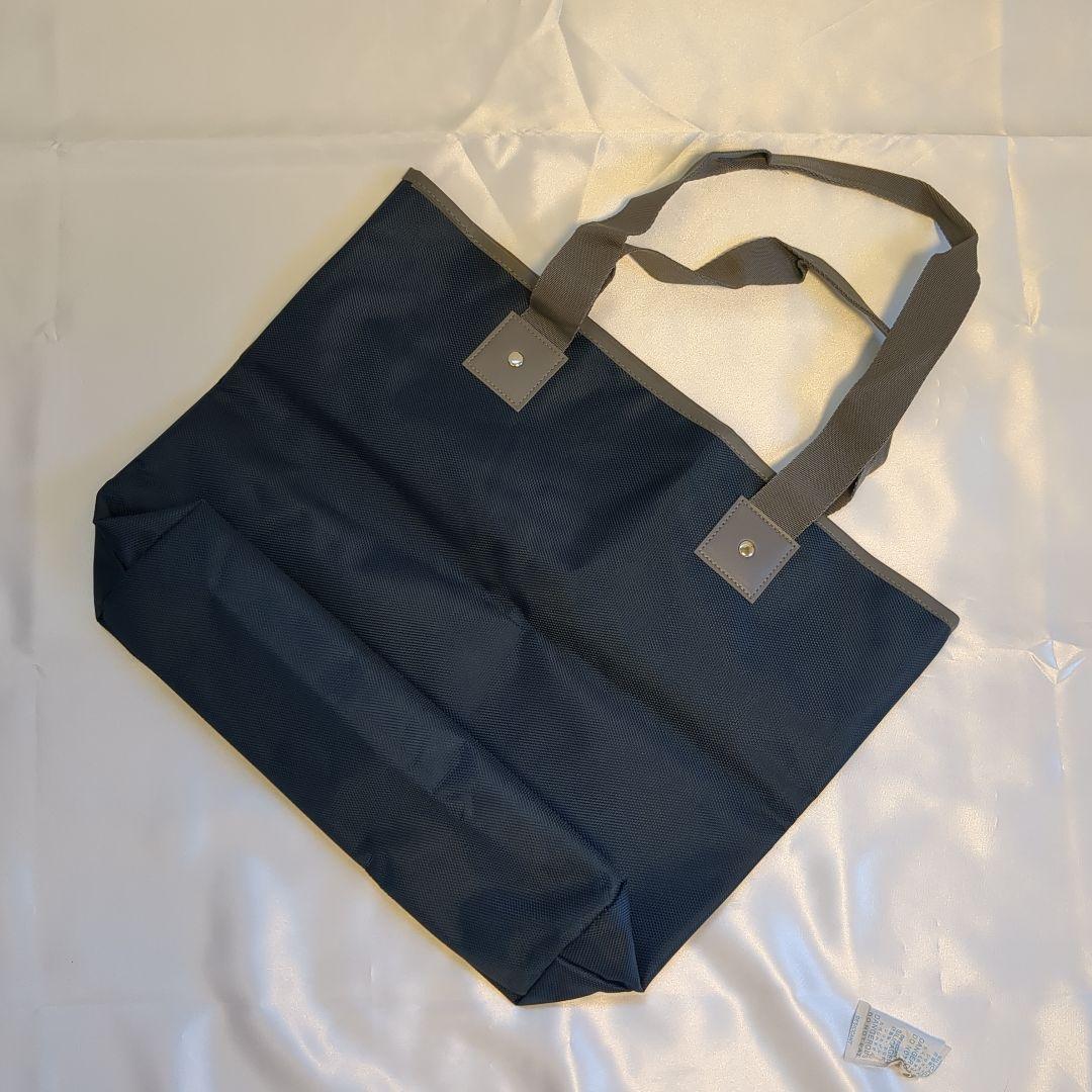 ビームス beams ネイビー キャンバス トートバッグ — image 4