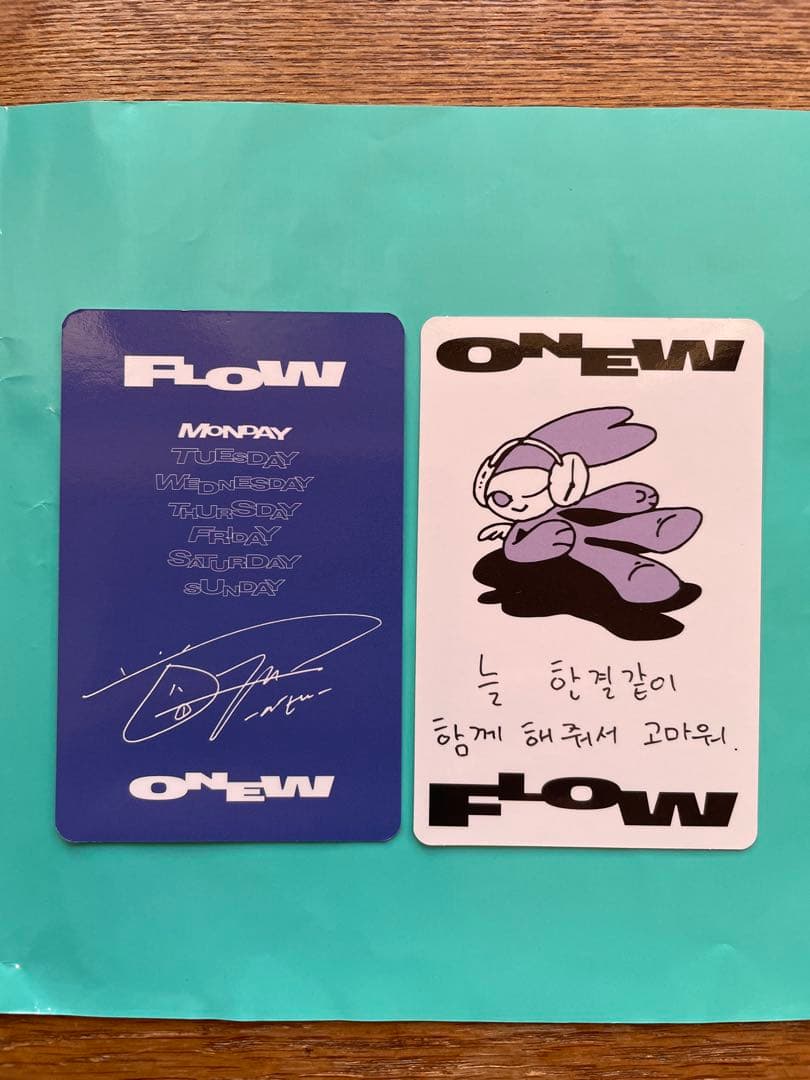 ONEW FLOW トレカ 2枚セット — image 2