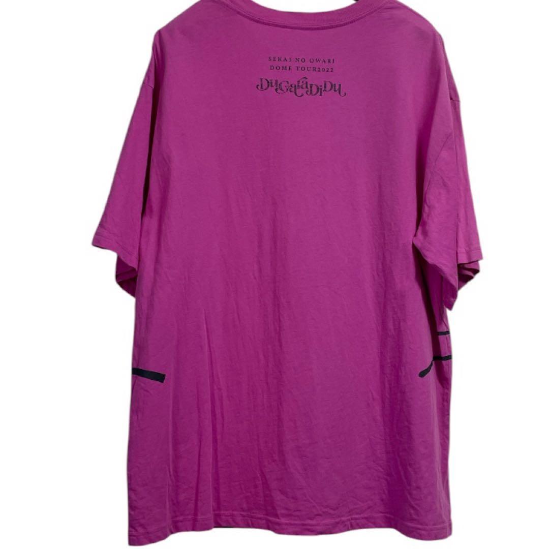 セカオワ ライブTシャツ Du Gara Di Du マゼンタ　Lサイズ — image 5
