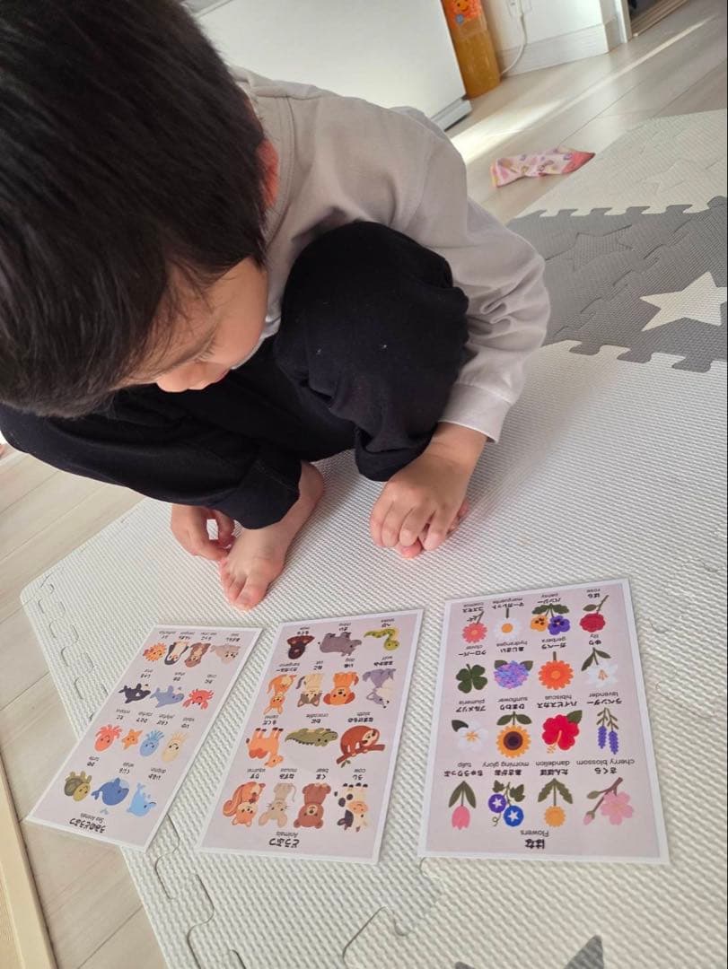 【A4+2L 2枚セット】花　おうちで自然に覚える知育ポスター　日本語＋英語 — image 5