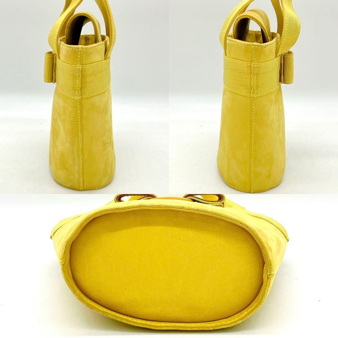 【Salvatore Ferragamo】ハンドバッグ　ヴァラリボン　スエード — image 4