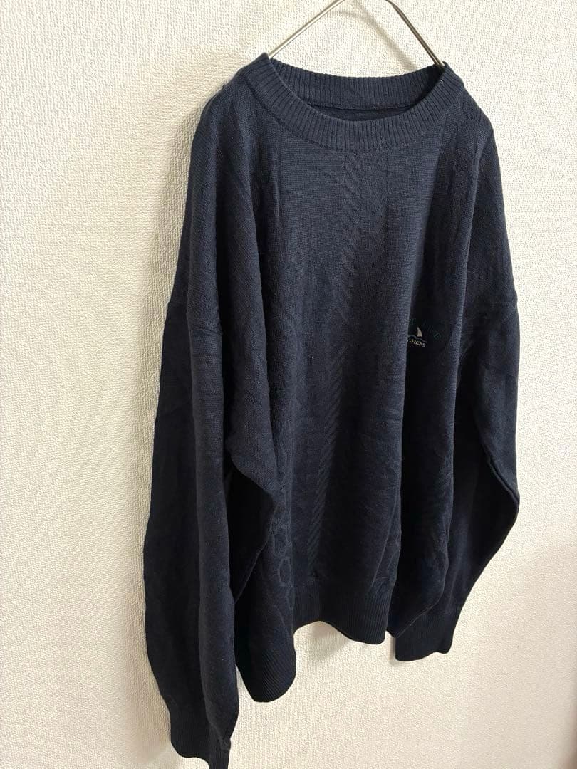 【希少/伊製】SHIPS LIFE LINE ウール混 幾何学柄ニット セーター — image 5