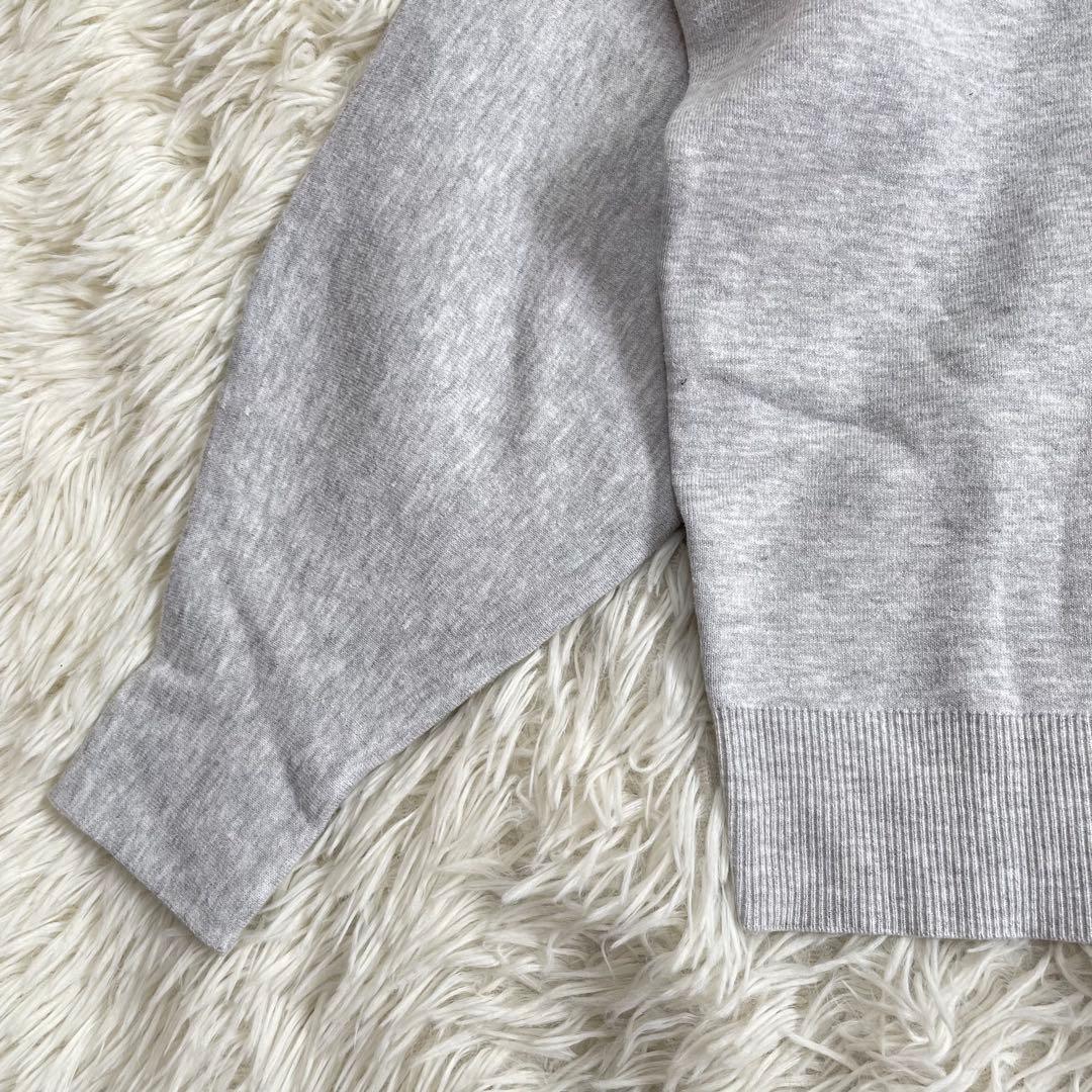 バナナリパブリック 長袖ニット セーター S ライトグレー クルーネック 無地 — image 4
