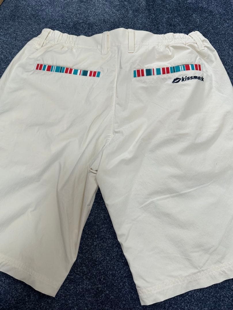 kissmark ホワイトパンツ ストライプデザイン — image 2
