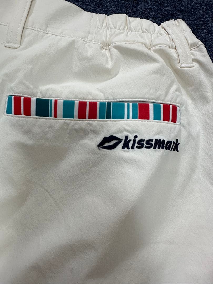 kissmark ホワイトパンツ ストライプデザイン — image 3