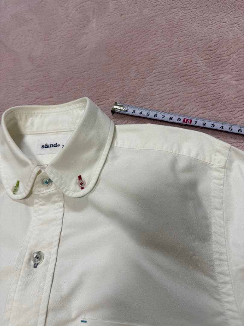 今月で取り下げます s&nd セカンド カラフル シャツ 長袖 ホワイト — image 5