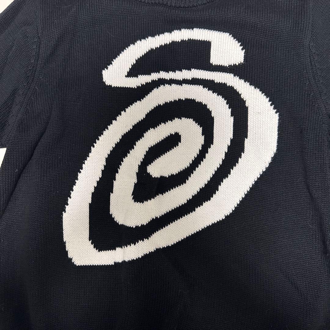 Stussy クルーネック ニット セーター ブラック — image 2