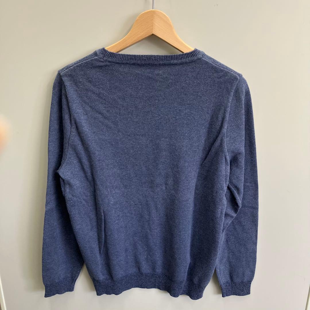 PLST メンズ　 クルーネックニット ブルー　Mサイズ — image 5