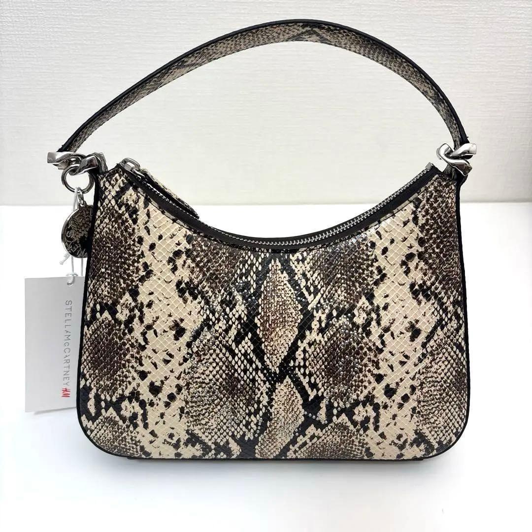 完売品✨ステラマッカートニー　H&M スネークスキンプリントハンドバッグ — image 2