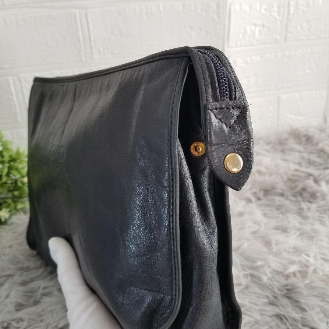 LOEWE ロエベ ハンドバッグ クラッチバッグ ポーチ 本革 レザー ブラック — image 5