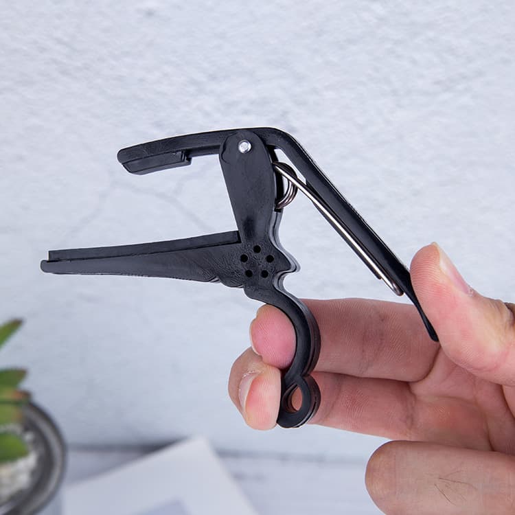 ■カポタスト ブラック アコギ フォーク カポ エレキギター — image 3
