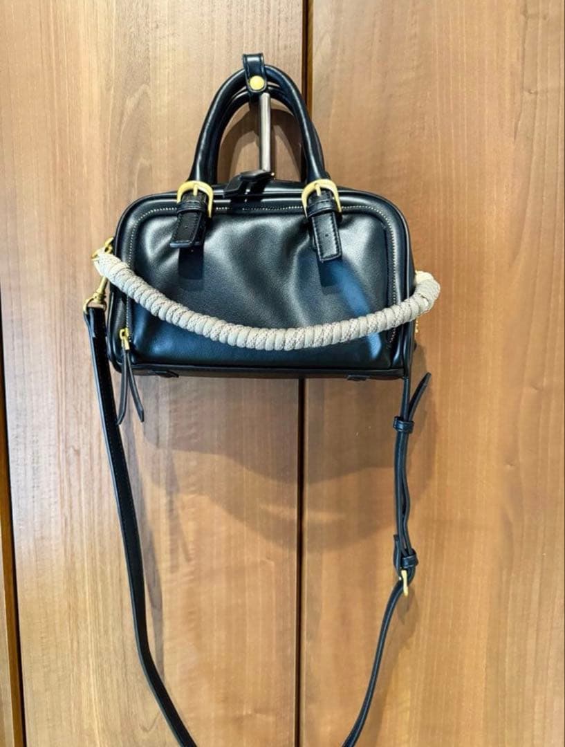 ZARA 2way ハンドバッグ ブラック ロープハンドル — image 2