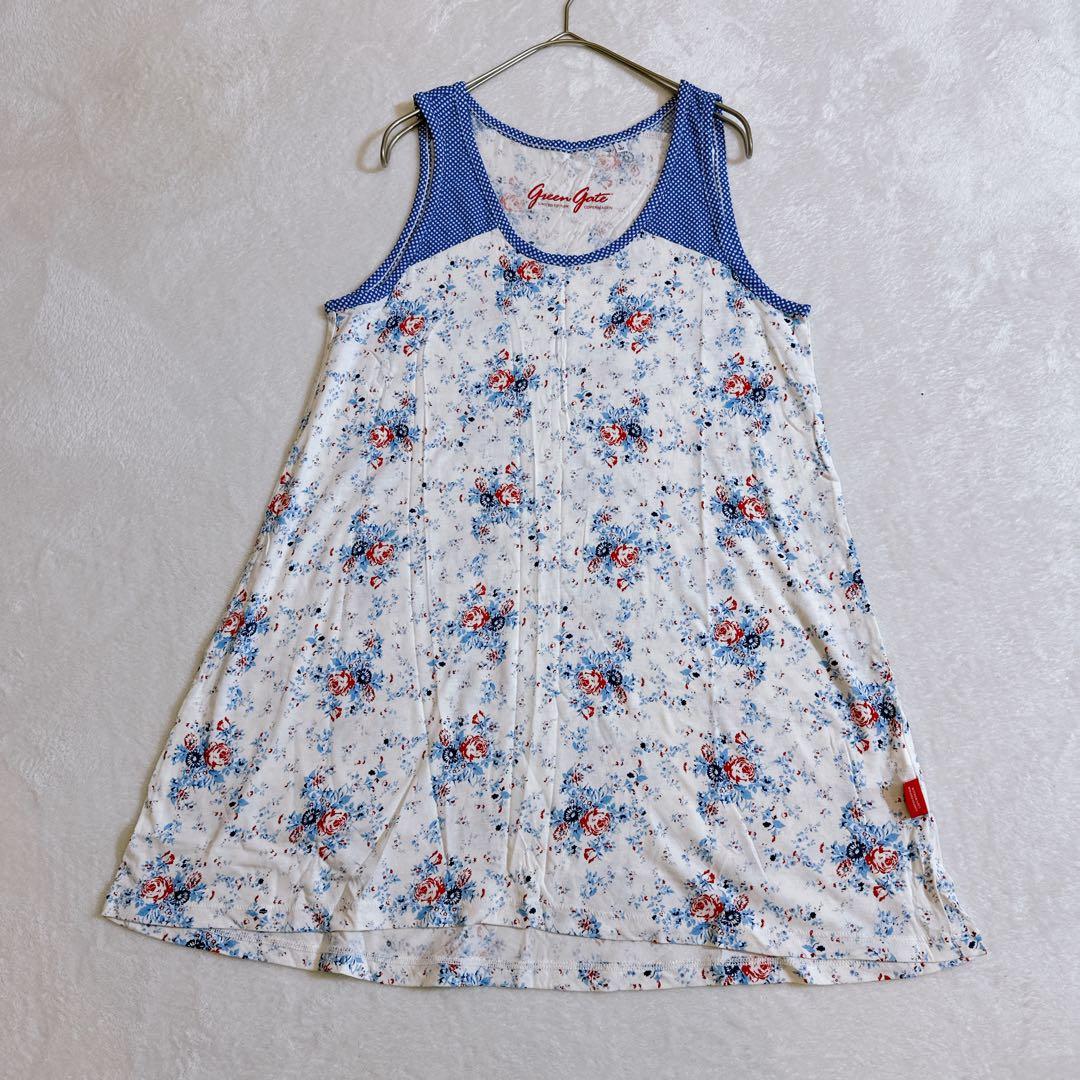 UNIQLO×GreenGateコラボ ◆チュニックタンクワンピ 花柄 L — image 2
