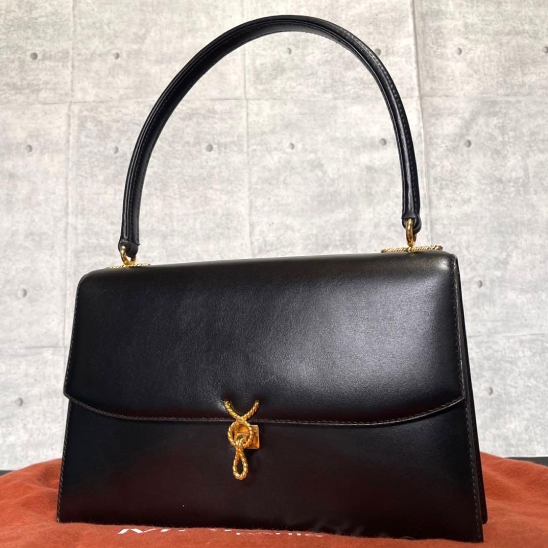 【美品】MORABITO PRINCESSE BLACK HANDLE BAG — image 2