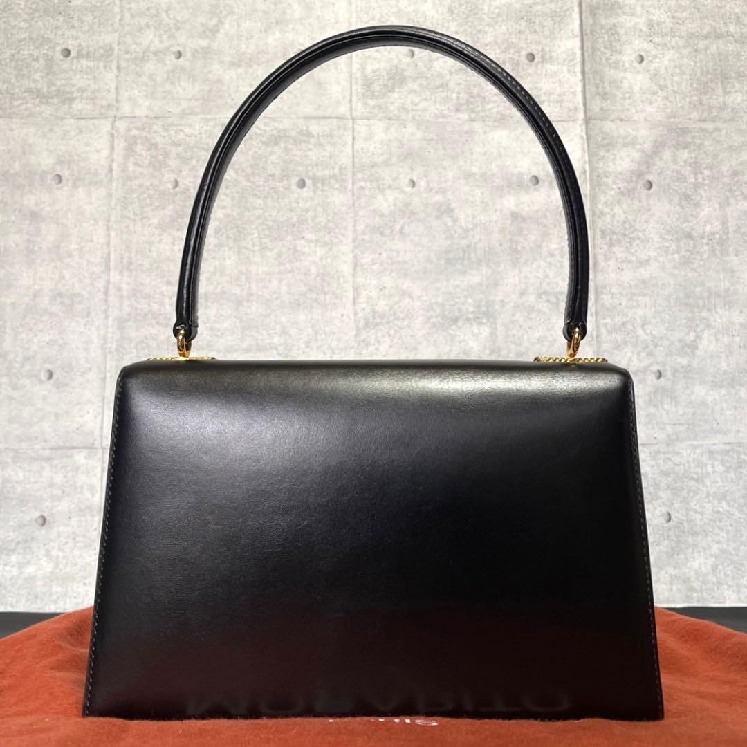 【美品】MORABITO PRINCESSE BLACK HANDLE BAG — image 4