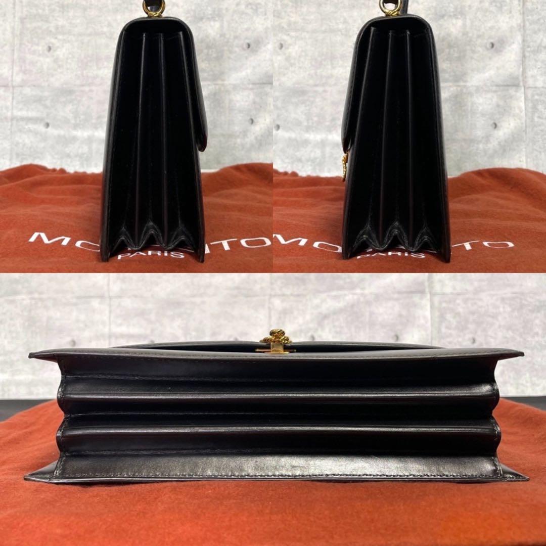 【美品】MORABITO PRINCESSE BLACK HANDLE BAG — image 5