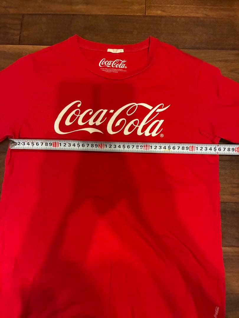 GU Coca-Cola コカコーラ ロゴTシャツ M レッド 半袖 企業ロゴ — image 5