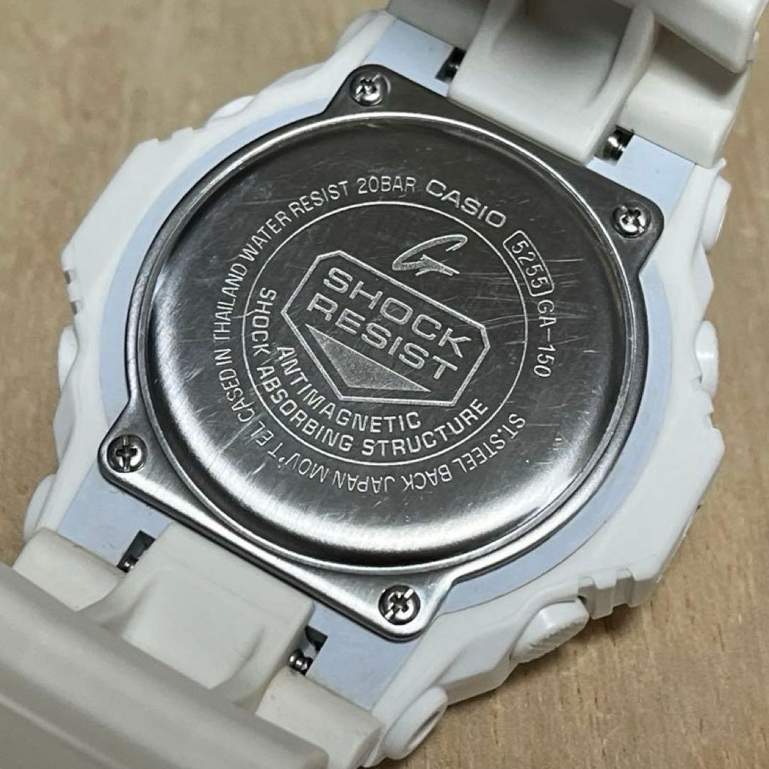 【人気モデル★完動★美品】G-SHOCK アナデジ　GA-150 マットホワイト — image 5