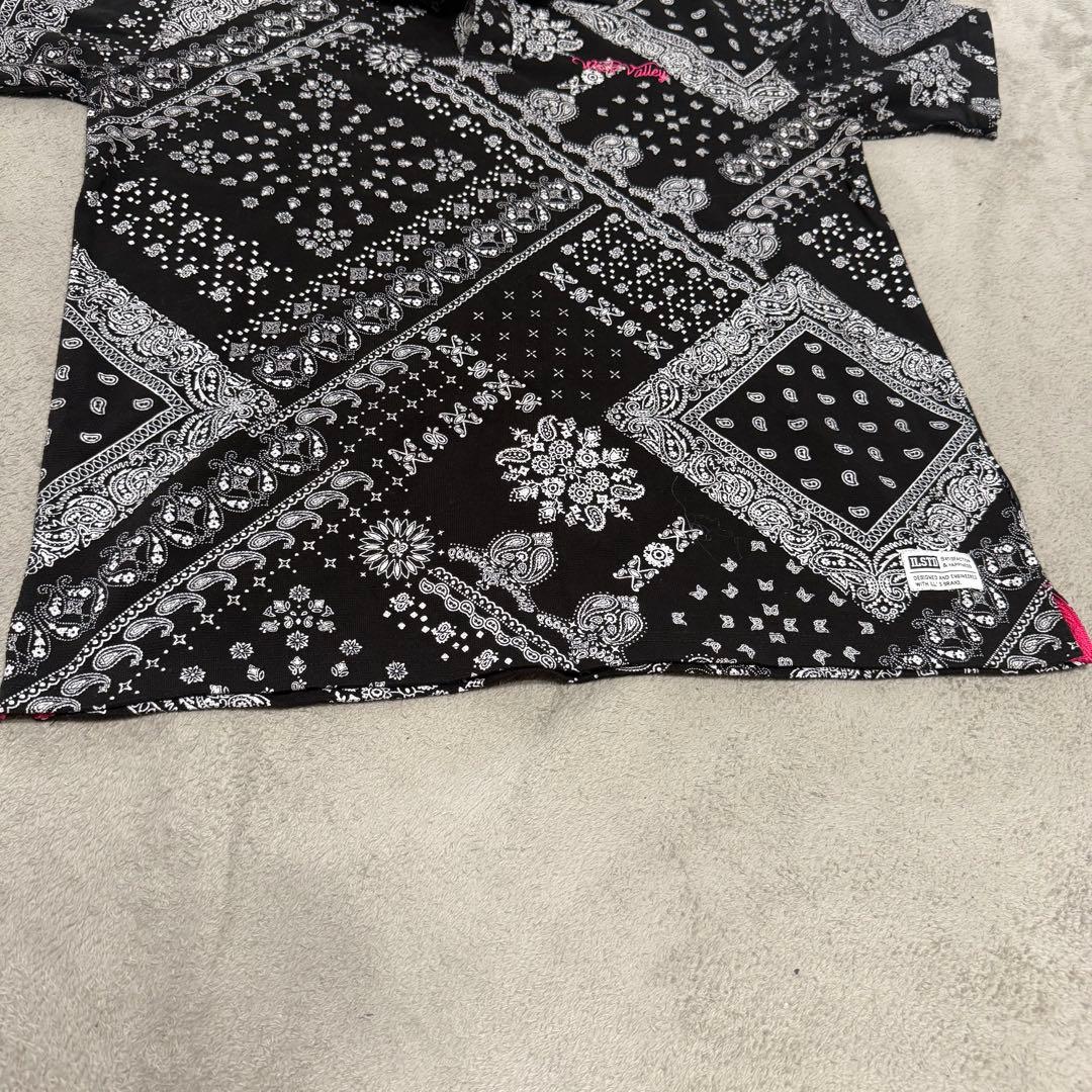 ILL'S ペイズリー柄 ポロシャツ ブラック — image 5