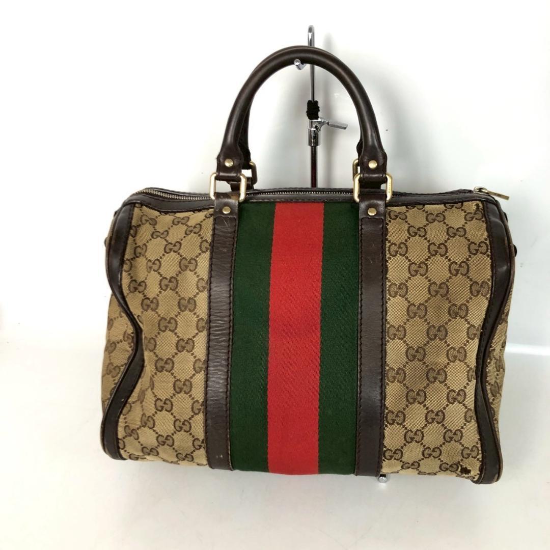 GUCCI グッチ GGキャンバス シェリーライン ハンドバッグ ヴィンテージ — image 2