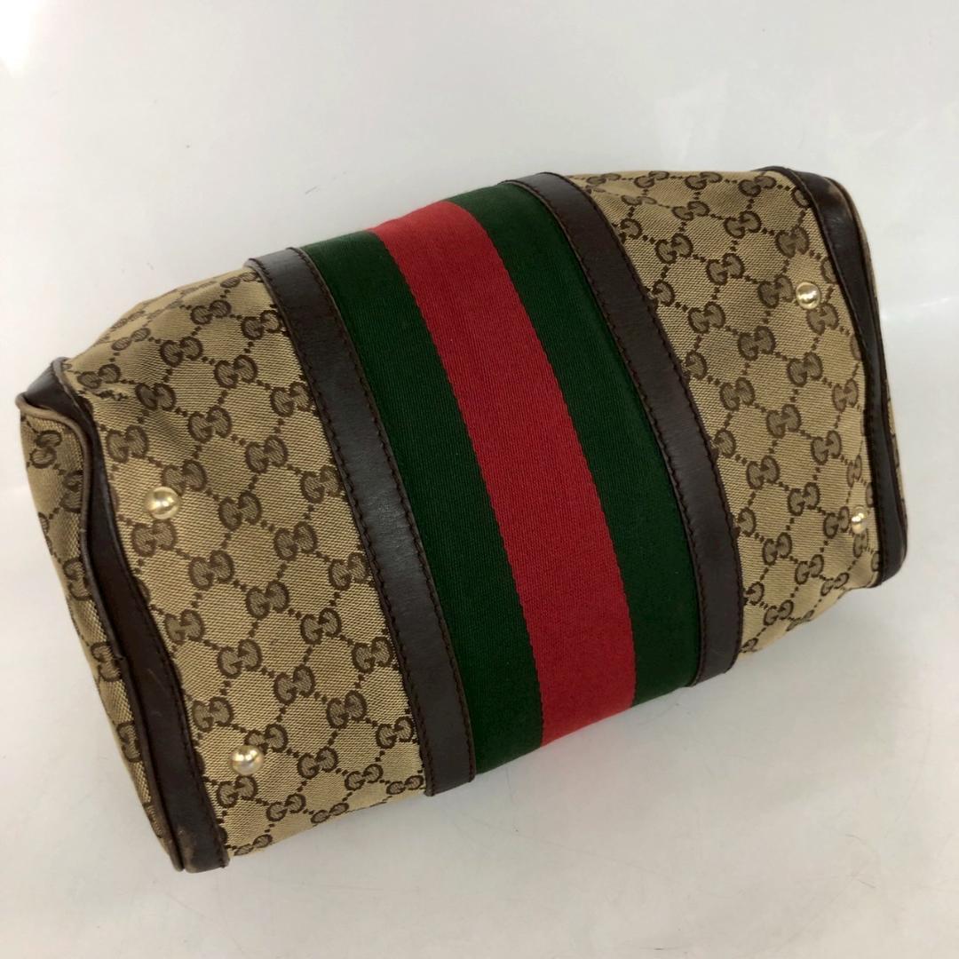 GUCCI グッチ GGキャンバス シェリーライン ハンドバッグ ヴィンテージ — image 4