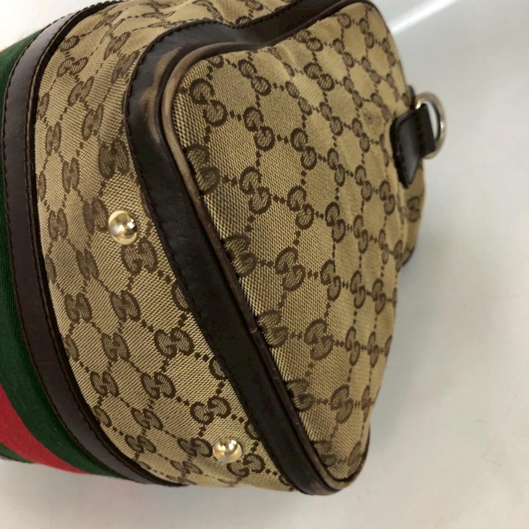 GUCCI グッチ GGキャンバス シェリーライン ハンドバッグ ヴィンテージ — image 5