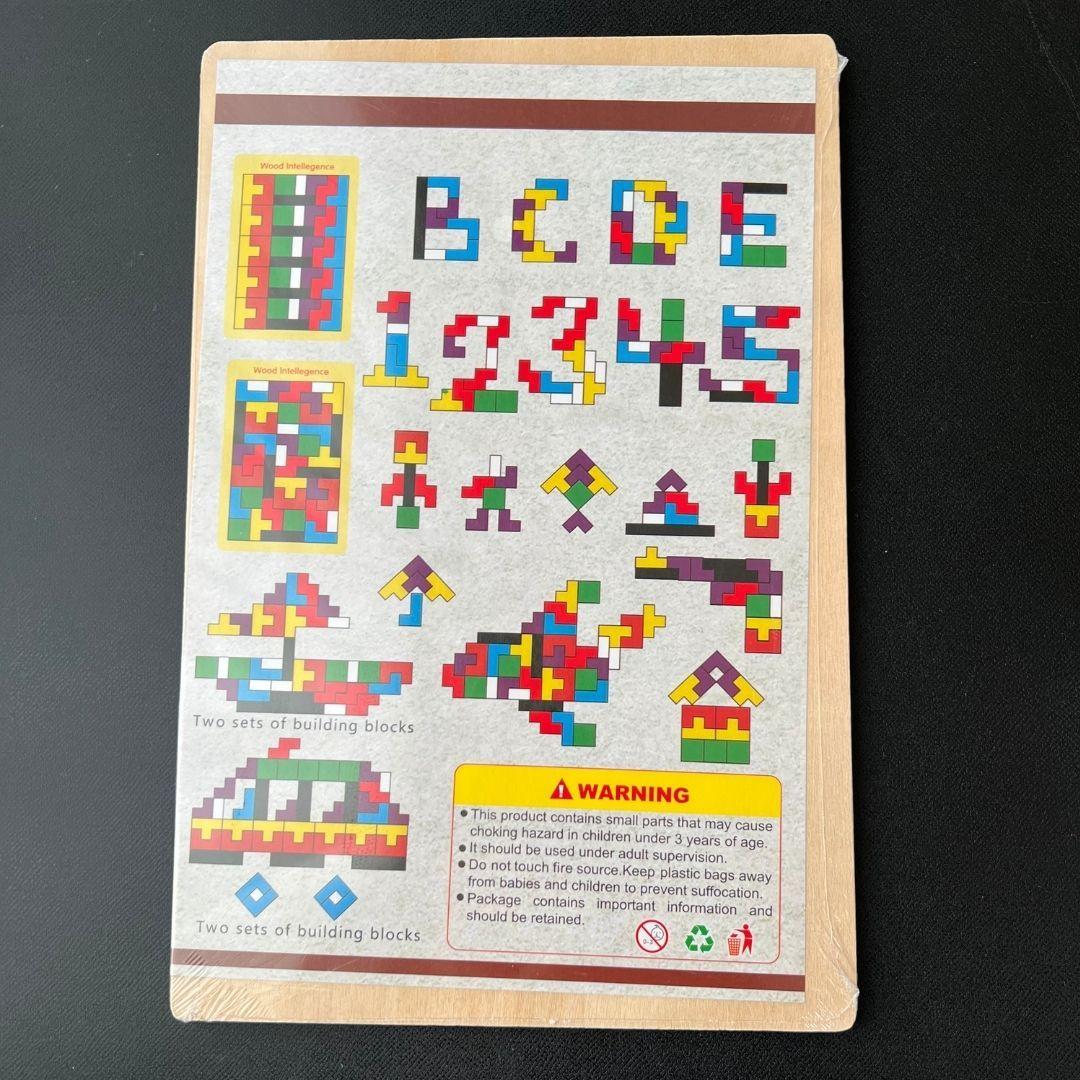 知育玩具　モンテッソーリ　木製　テトリスパズル　型はめ　パズル　　子供　おもちゃ — image 5