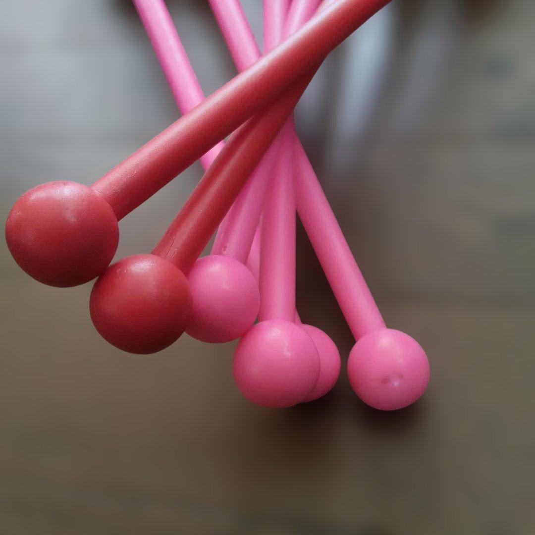 新体操 クラブ 6本セット ピンク レッド 36cm — image 3