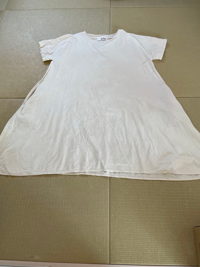 n'Or 風合いコットン半袖ワンピース　コットン100% 大きいサイズ　難あり — image 4