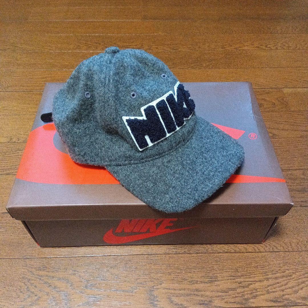NIKE ゴツナイキウール素材 キャップ グレー — image 2