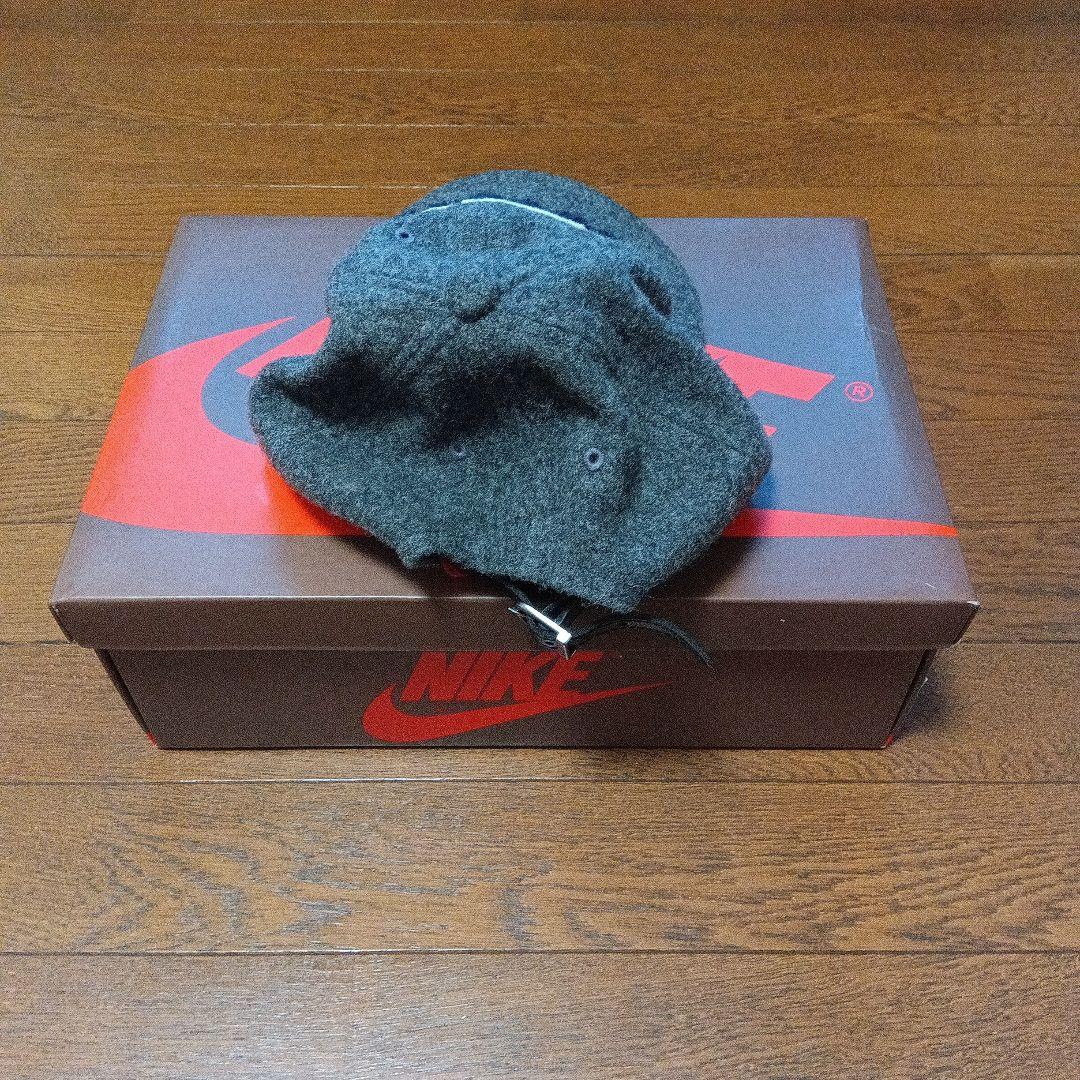 NIKE ゴツナイキウール素材 キャップ グレー — image 4