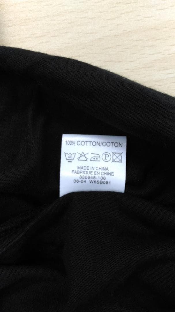 【#573】ブラックノースリーブ Tシャツ フリル付き — image 4