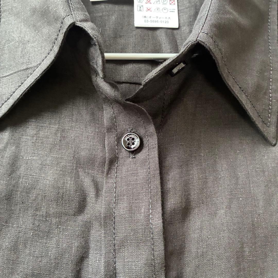 【新品・未使用】MaxMara 最高級 白タグリネン ノースリーブシャツ — image 5