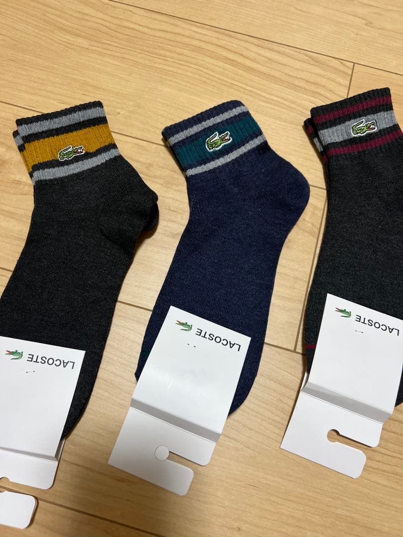 LACOSTE ラコステ メンズソックス 4足セット 25~27cm — image 3