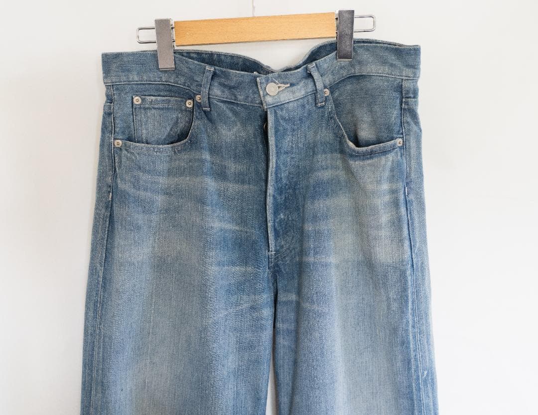 AURALEE  SELVEDGE LIGHT DENIM WIDE PANTS — image 2