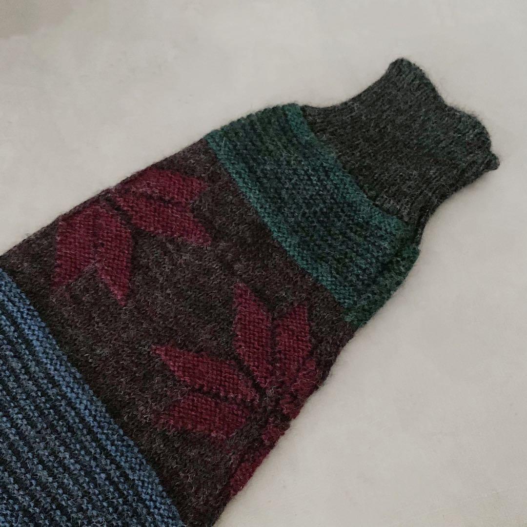 古着 Vintage Nordic Pattern Wool Sweater — image 5
