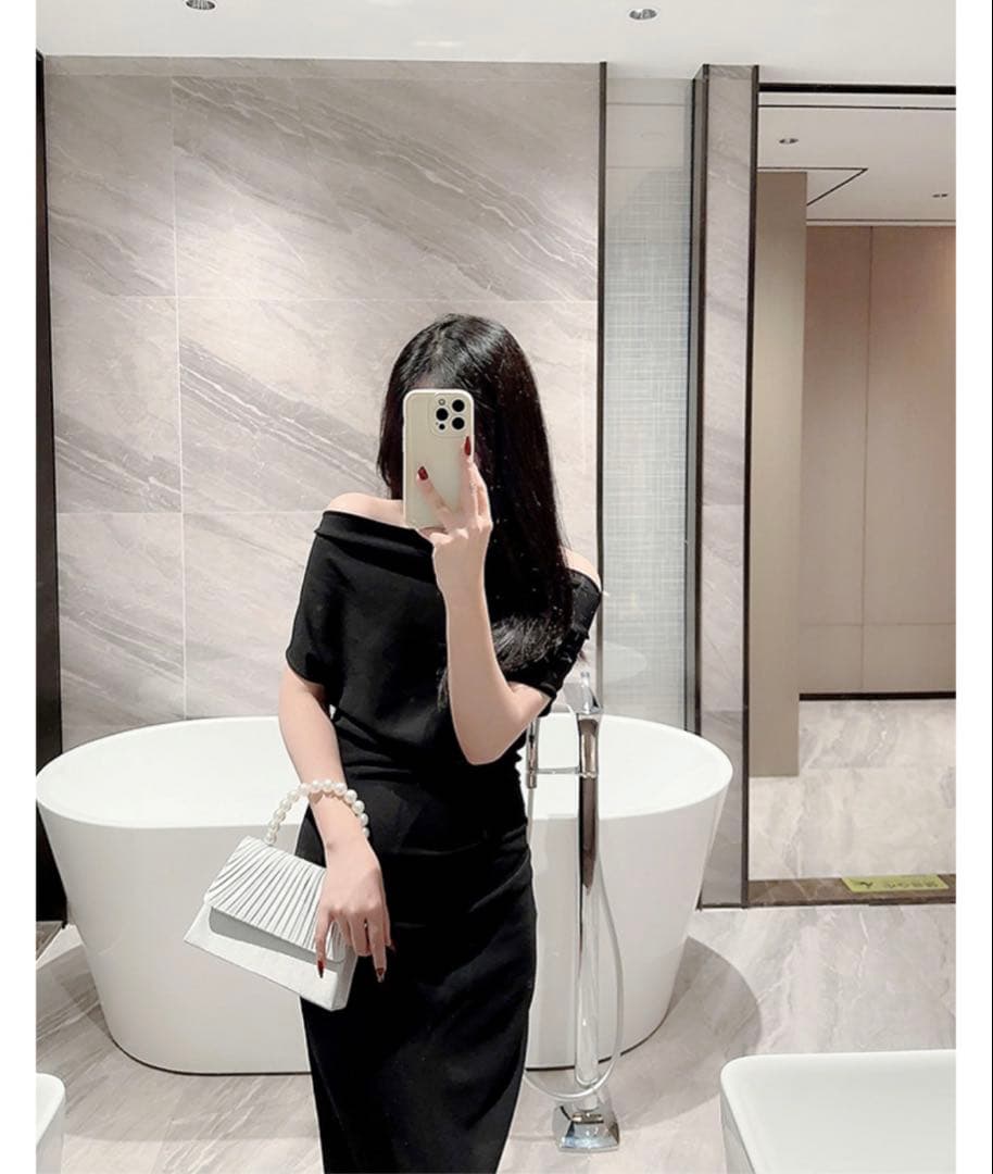 パールハンドル 2way ハンドバッグ パーティー 結婚式 二次会 お呼ばれ — image 5