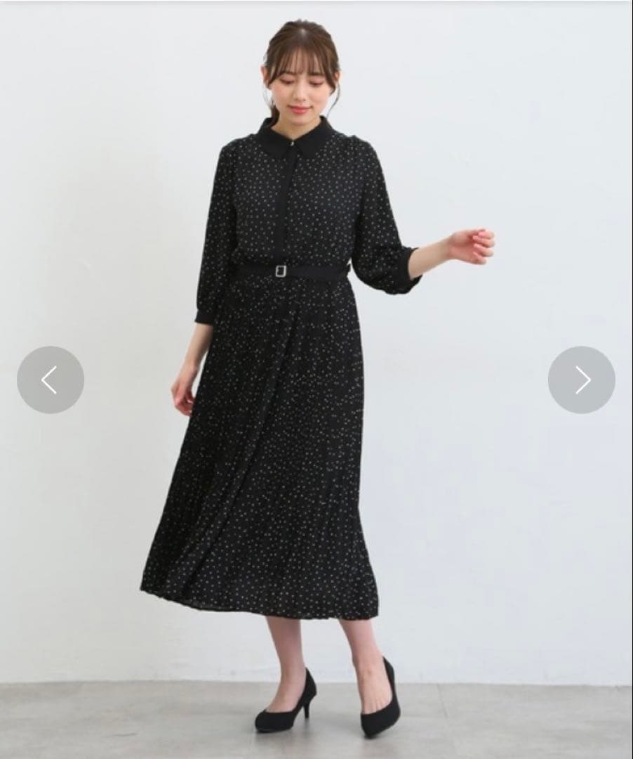 【新品】Honeys ハニーズ　ワンピース　Lサイズ　黒　オフィスカジュアル — image 4